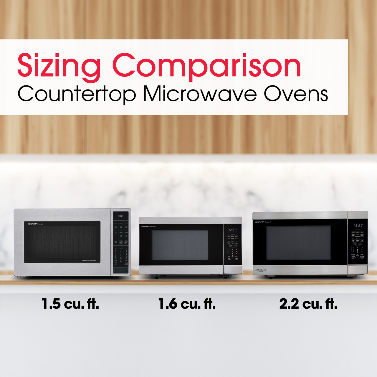 2.2 Cu. Ft. 1200w Stainless Steel Countertop Microwave Oven With Inverter Technology view 14