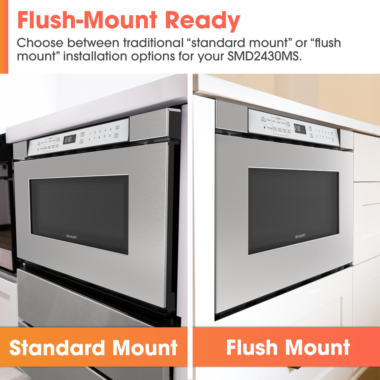 24 In. 1.2 Cu. Ft. Built-in Microwave Drawer™ Oven In Stainless Steel view 11