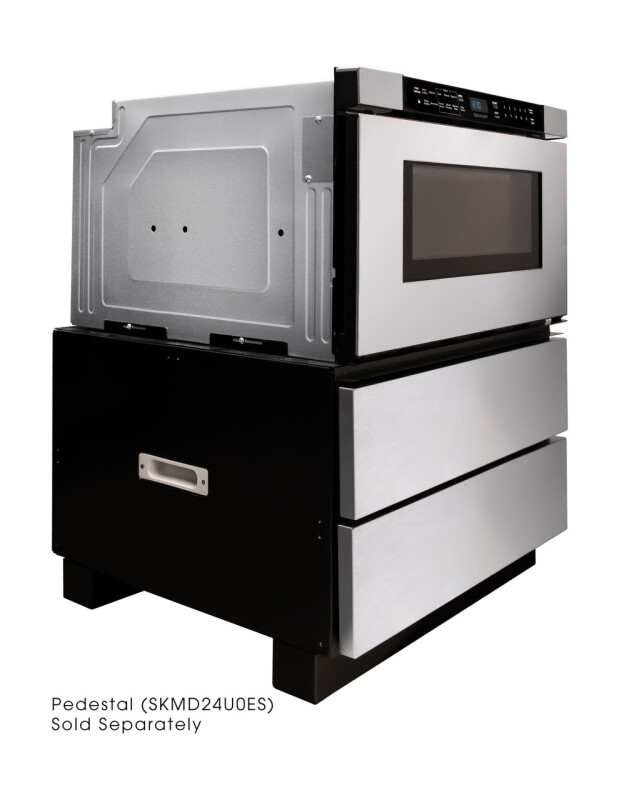 24 In. 1.2 Cu. Ft. Built-in Stainless Steel Microwave Drawer Oven view 7