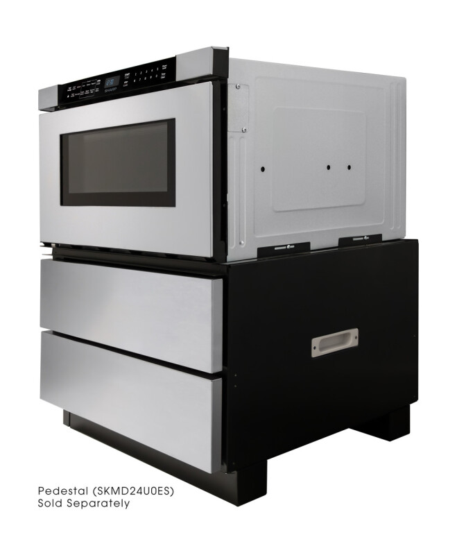 24 In. 1.2 Cu. Ft. Built-in Stainless Steel Microwave Drawer Oven view 8