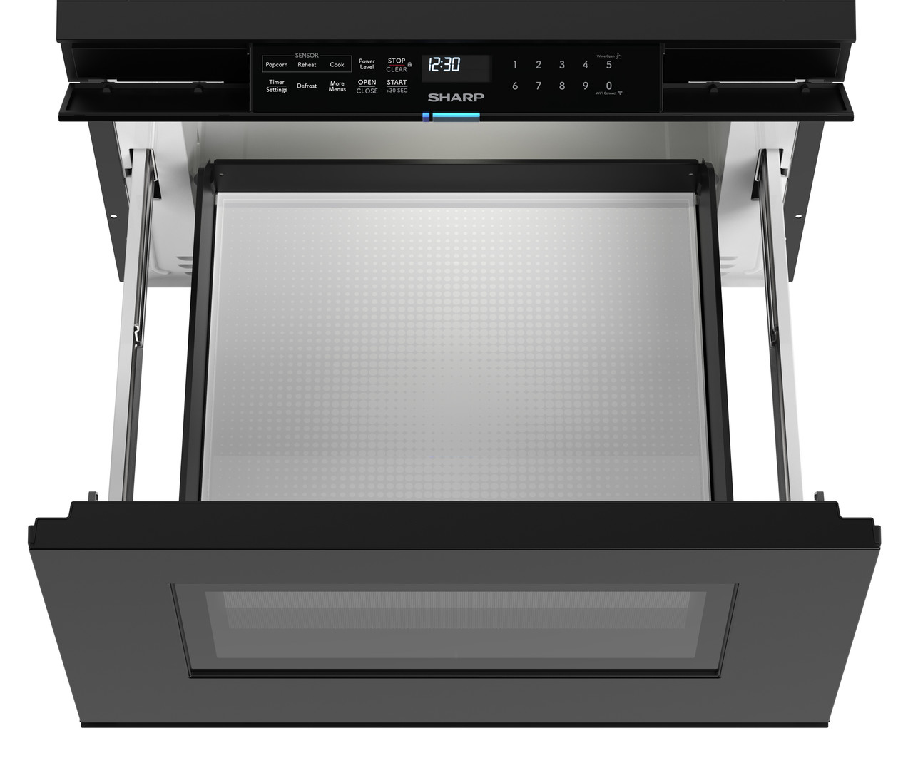 24 In. 1.2 Cu. Ft. Deco Series Built-in Smart Microwave Drawer™ Oven With Easy Wave Open In Black SMD2479MB