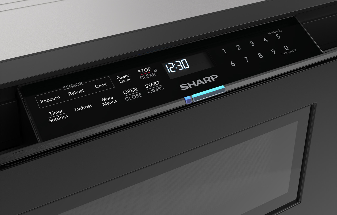 24 In. 1.2 Cu. Ft. Deco Series Built-in Smart Microwave Drawer™ Oven With Easy Wave Open In Black SMD2479MB