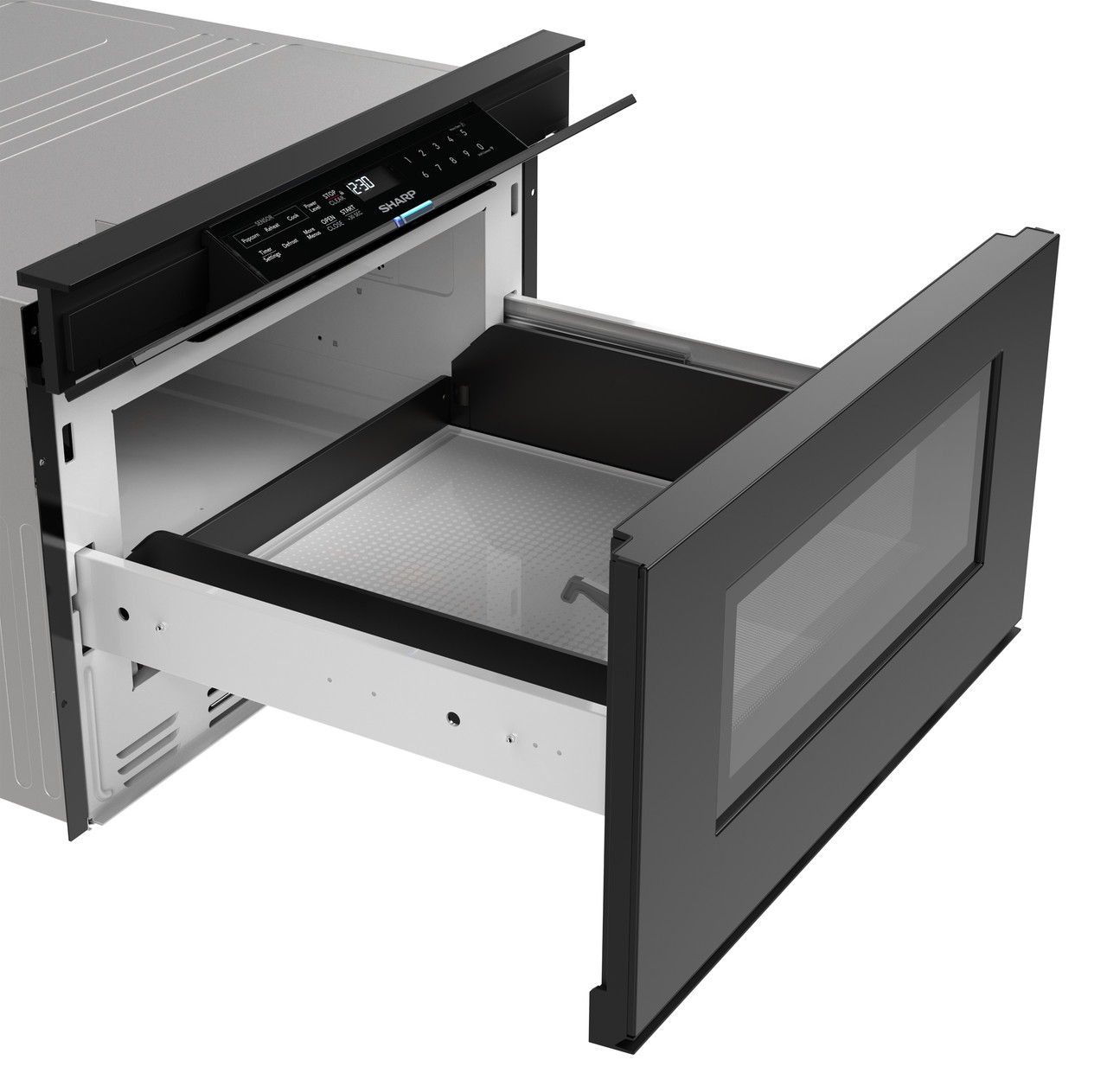 24 In. 1.2 Cu. Ft. Deco Series Built-in Smart Microwave Drawer™ Oven With Easy Wave Open In Black SMD2479MB