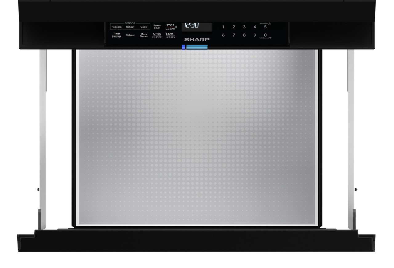 24 In. 1.2 Cu. Ft. Deco Series Built-in Smart Microwave Drawer™ Oven With Easy Wave Open In Black SMD2479MB