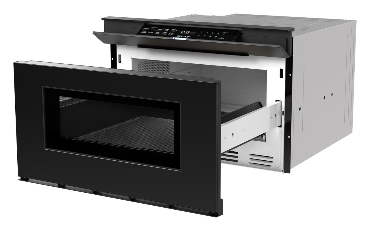 24 In. 1.2 Cu. Ft. Deco Series Built-in Smart Microwave Drawer™ Oven With Easy Wave Open In Black SMD2479MB