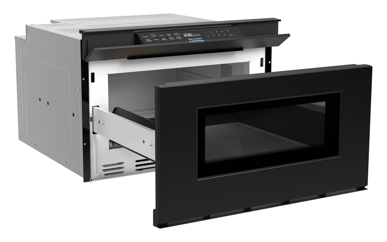 24 In. 1.2 Cu. Ft. Deco Series Built-in Smart Microwave Drawer™ Oven With Easy Wave Open In Black SMD2479MB