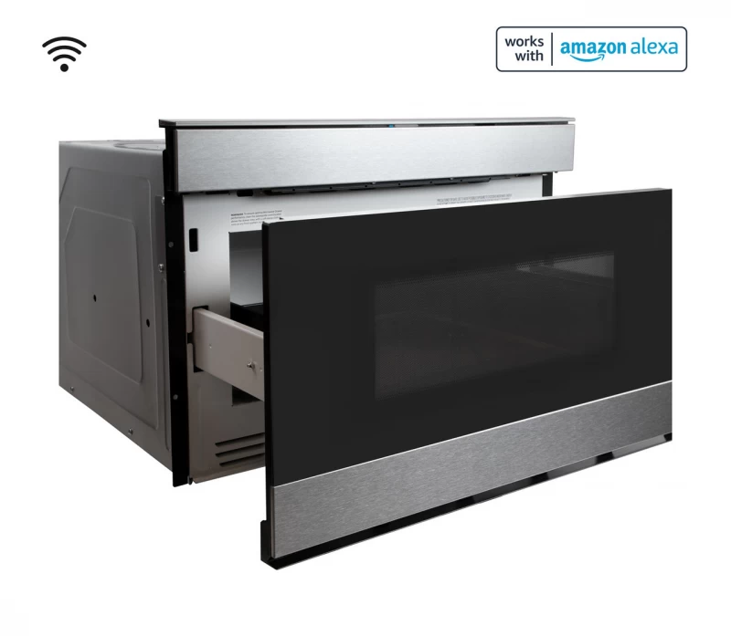 24 in. 1.2 cu. ft. 950W Easy Wave Open Microwave Drawer SMD2480CS