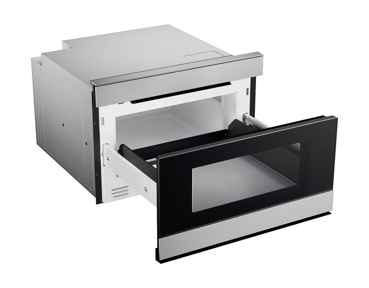 24 In. 1.2 Cu. Ft. 950w Stainless Steel Smart Easy Wave Open Microwave Drawer Oven view 4