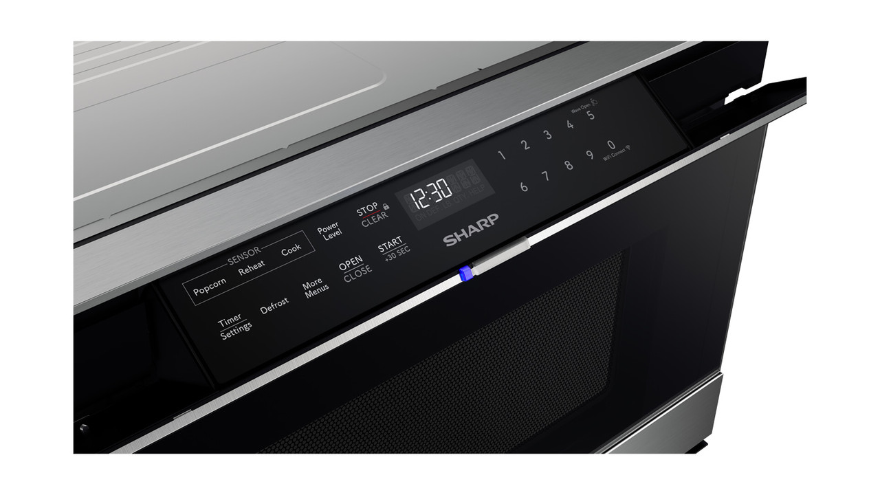 24 In. 1.2 Cu. Ft. 950w Stainless Steel Smart Easy Wave Open Microwave Drawer Oven view 8