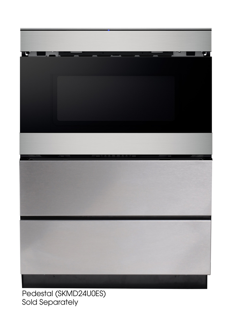 24 In. 1.2 Cu. Ft. 950w Stainless Steel Smart Easy Wave Open Microwave Drawer Oven view 9