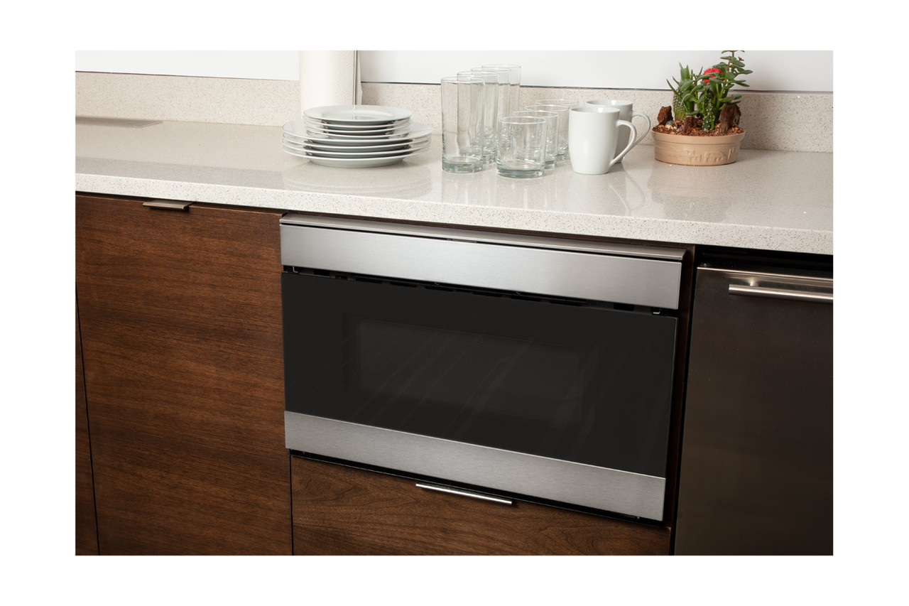 24 In. 1.2 Cu. Ft. 950w Stainless Steel Smart Easy Wave Open Microwave Drawer Oven view 11
