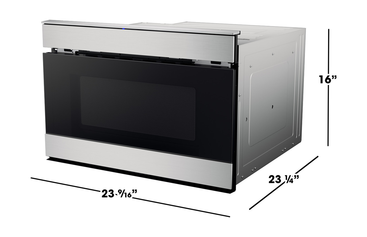 24 In. 1.2 Cu. Ft. 950w Stainless Steel Smart Easy Wave Open Microwave Drawer Oven view 12