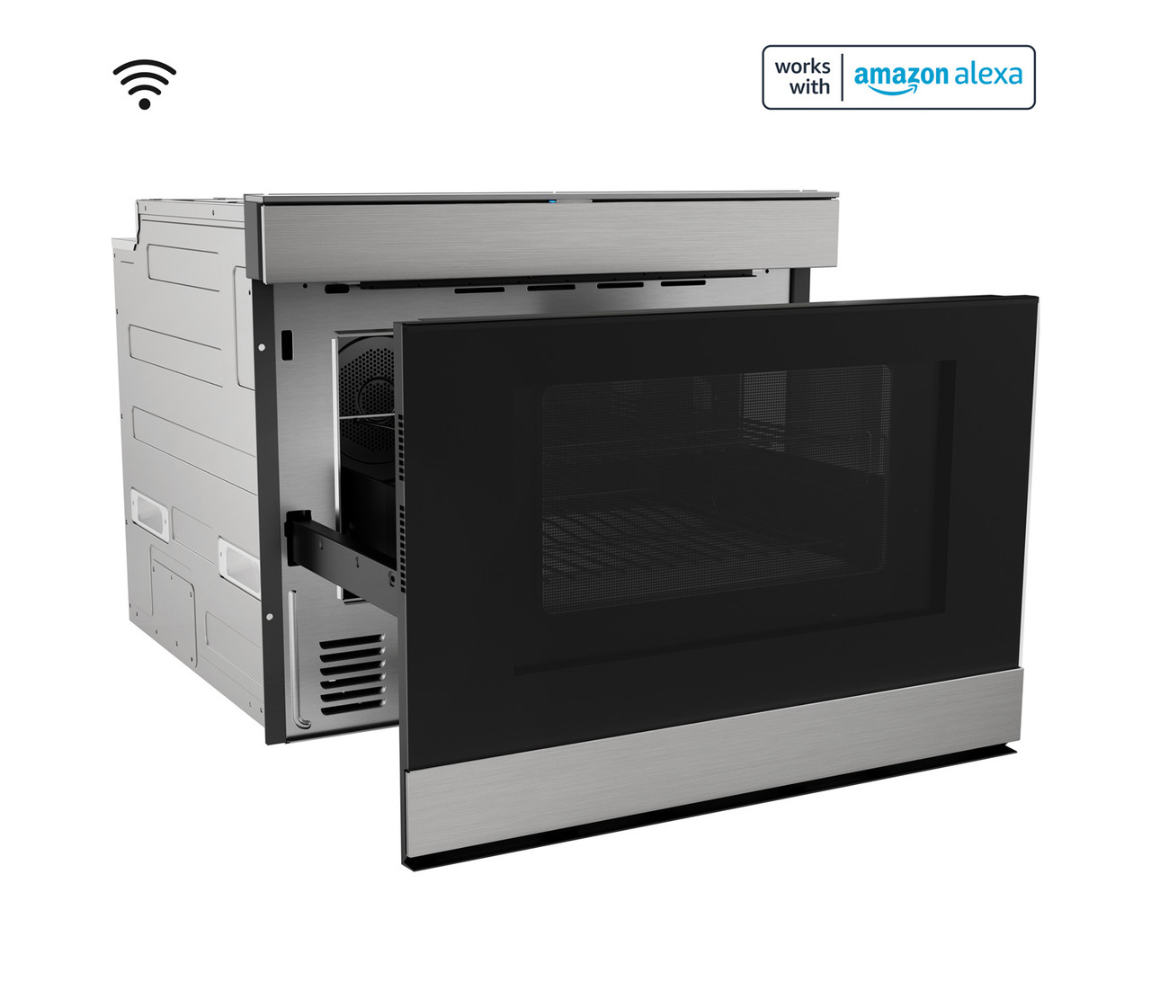 24 In. Built-in Smart Convection Microwave Drawer Oven view 4
