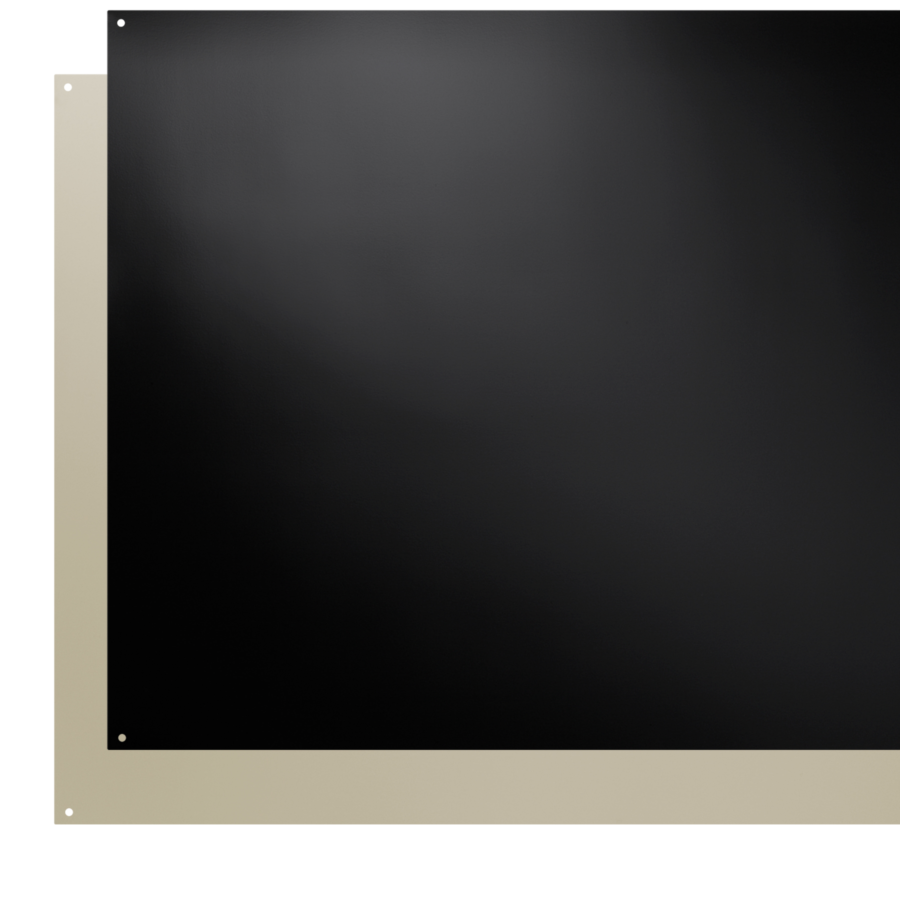 24-Inch wide Backsplash in Reversible Bisque/Black SP240223