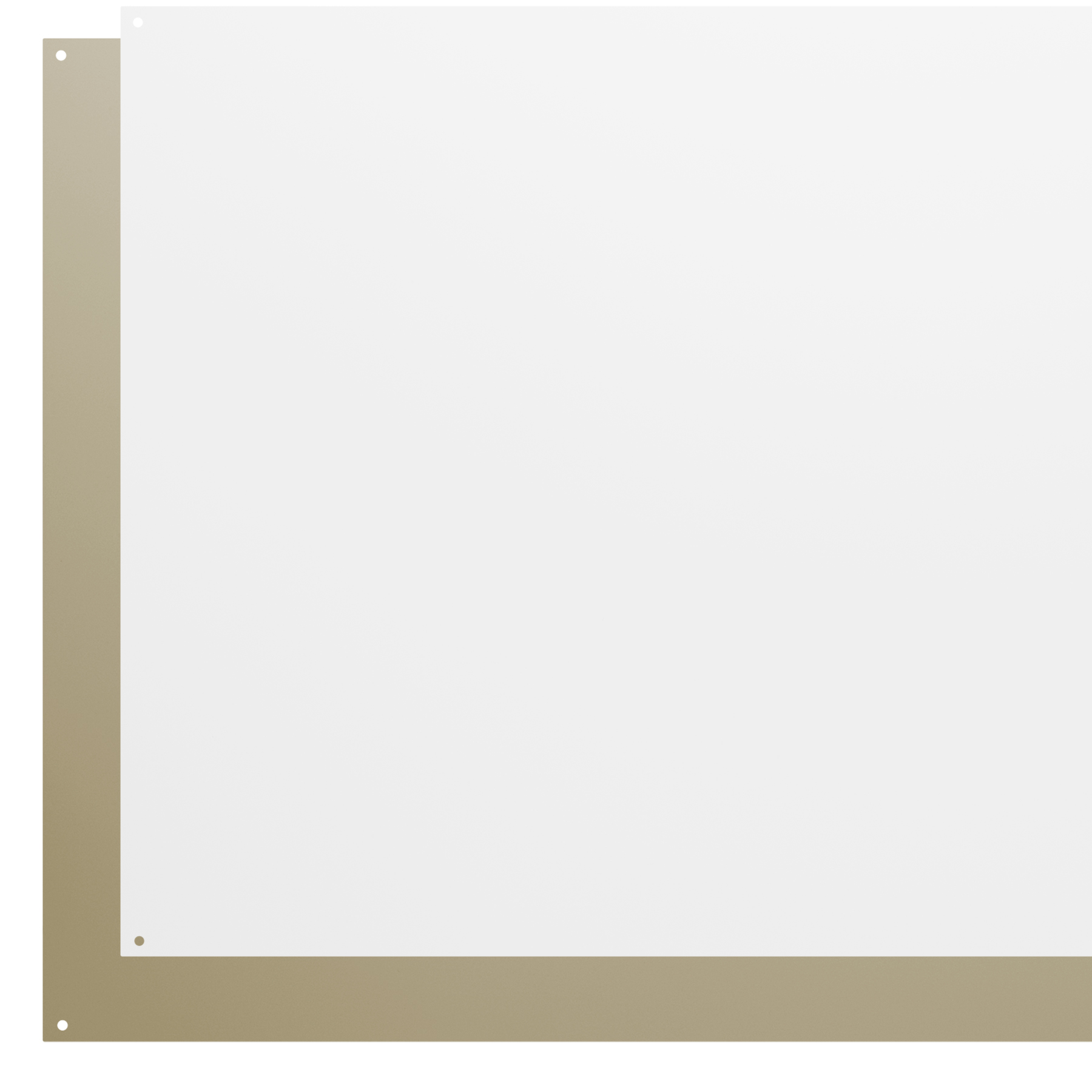 36-Inch wide Backsplash in Reversible White/Almond SP360108