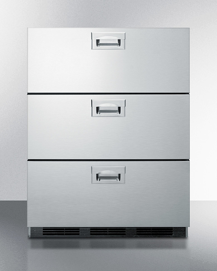 24" Wide 3-Drawer All-Refrigerator SP6DBS7