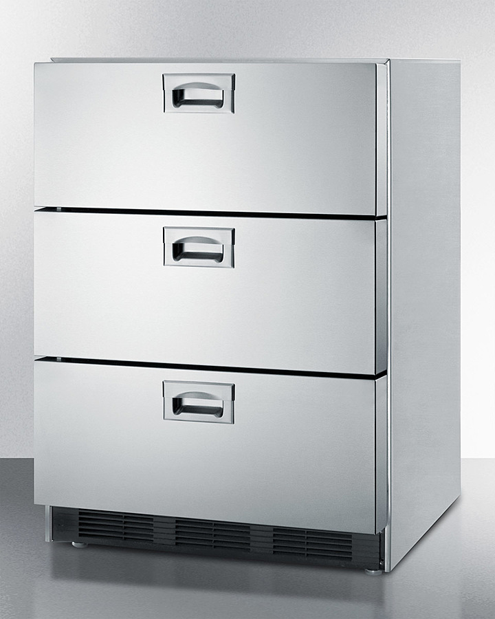 24" Wide 3-Drawer All-Refrigerator SP6DBS7