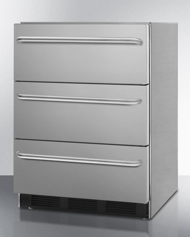24" Wide 3-Drawer All-Refrigerator SP6DBSSTB7