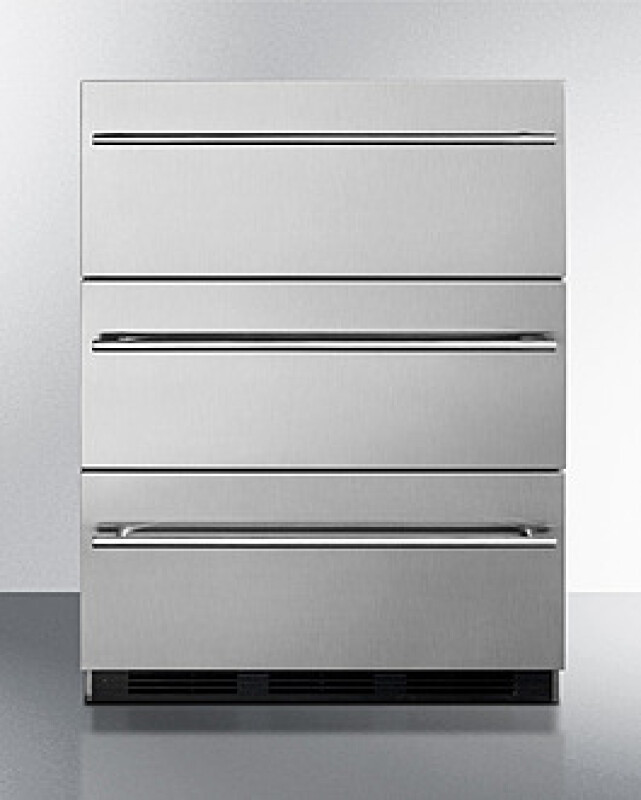 24" Wide 3-Drawer All-Refrigerator, ADA Compliant SP6DBSSTB7THINADA