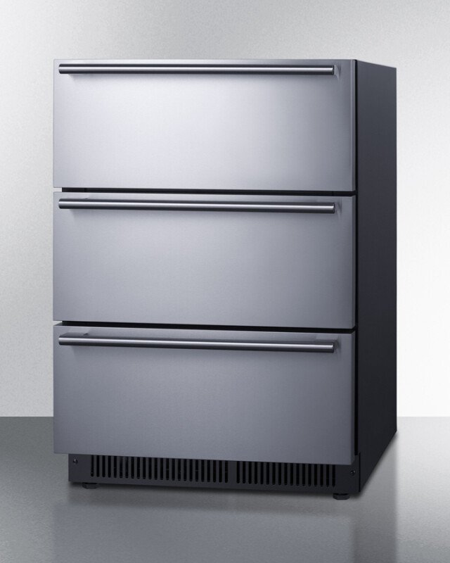 24" Wide Built-In 3-Drawer All-Refrigerator SP6DS3D