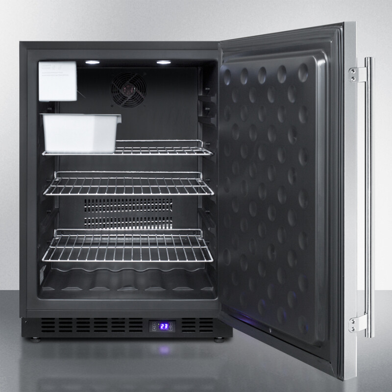 24" Wide Outdoor All-Freezer With Icemaker SPFF51OSCSSIM