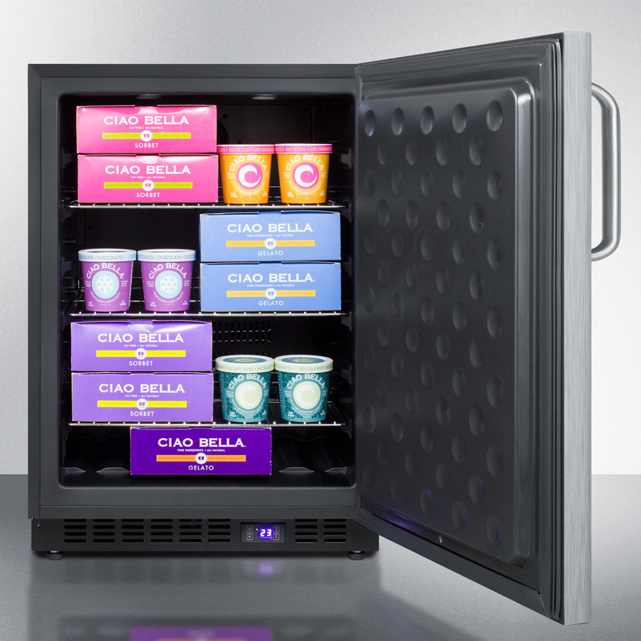 24" Wide Outdoor All-Freezer SPFF51OSSSTB