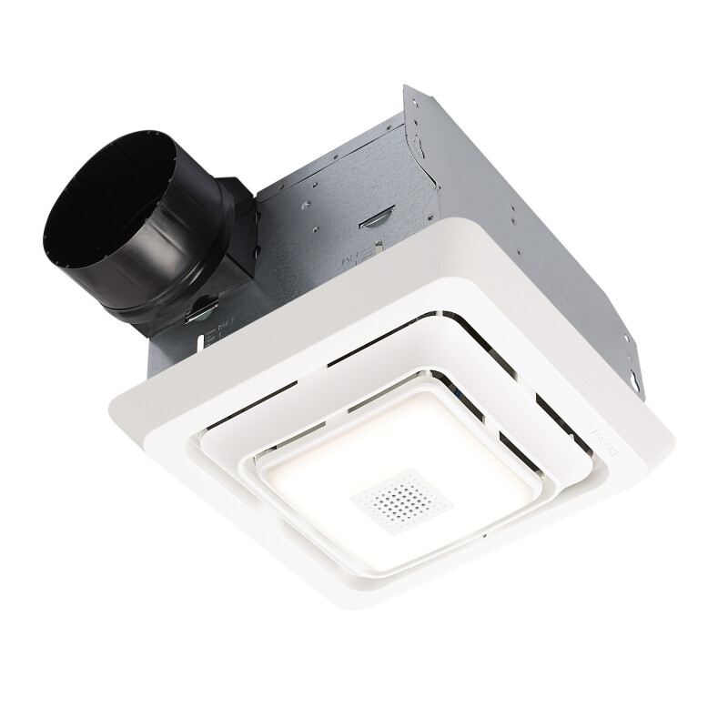 Bluetooth Speaker Bath Exhaust Ventilation Fan w/ LED Light, 80 CFM SPK80L