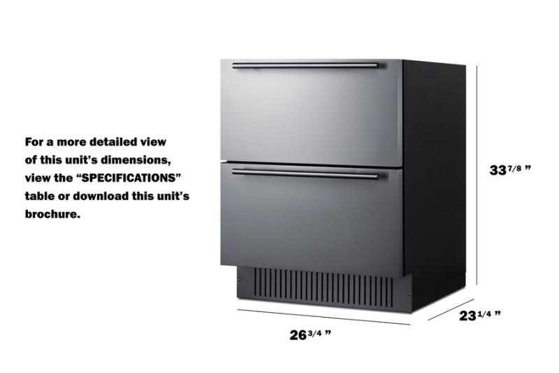 27" Wide 2-Drawer All-Refrigerator view 10