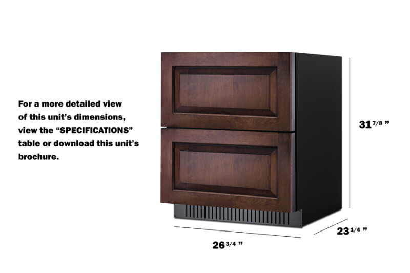 27" Wide 2-Drawer All-Refrigerator, ADA Compliant (Panels Not Included) SPR275OS2DPNRADA