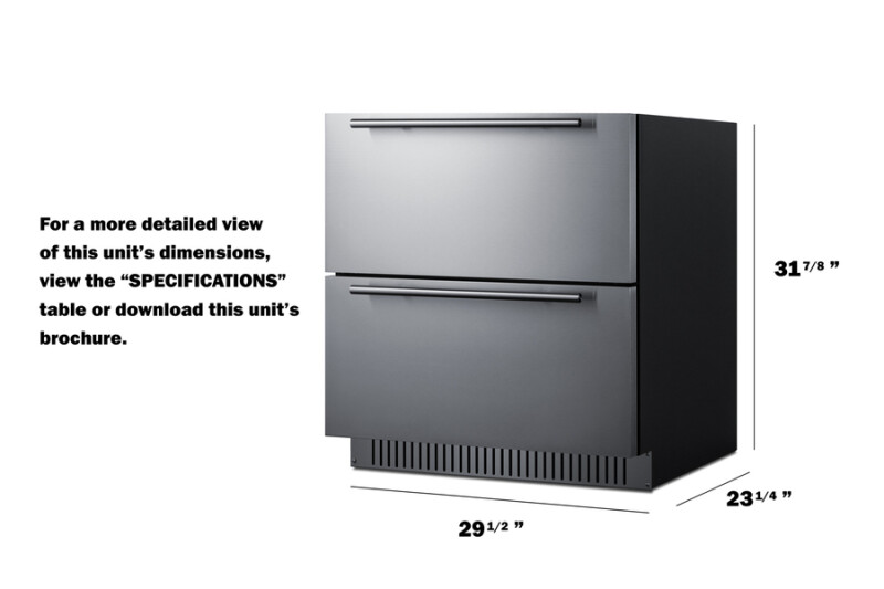 30" Wide 2-Drawer All-Refrigerator, ADA Compliant view 12