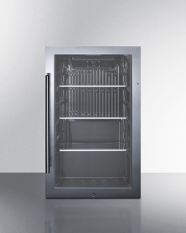 Shallow Depth Indoor/Outdoor Beverage Cooler, ADA Compliant SPR488BOSADA