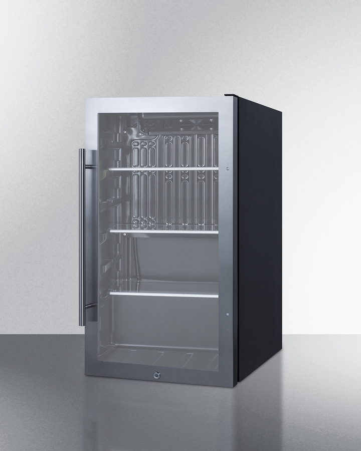 Shallow Depth Indoor/Outdoor Beverage Cooler, ADA Compliant SPR488BOSADA