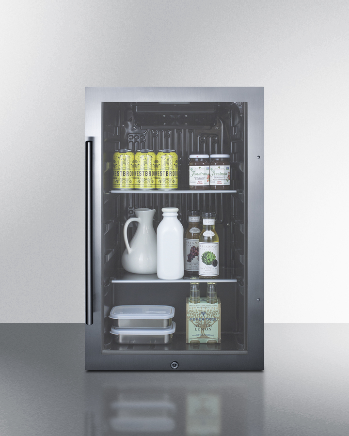 Shallow Depth Indoor/Outdoor Beverage Cooler, ADA Compliant SPR488BOSADA