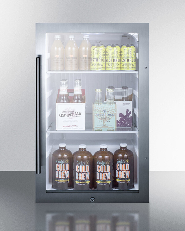 Shallow Depth Indoor/Outdoor Beverage Cooler view 3