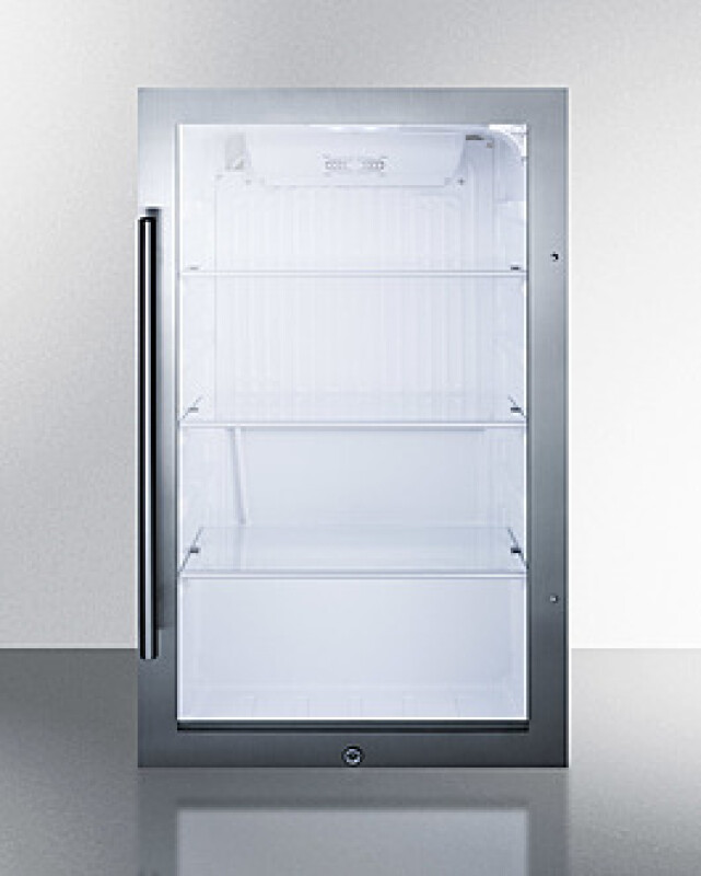 Shallow Depth Indoor/Outdoor Beverage Cooler SPR489OSCSS