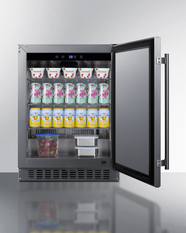 24" Wide Outdoor All-Refrigerator, ADA Compliant SPR618OSADA