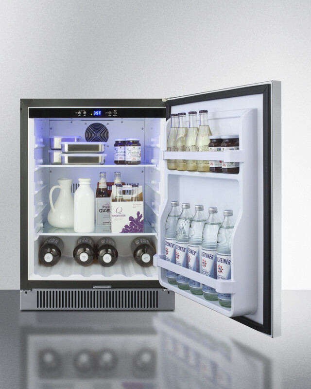 24" Wide Built-In Outdoor All-Refrigerator SPR623OSCSS