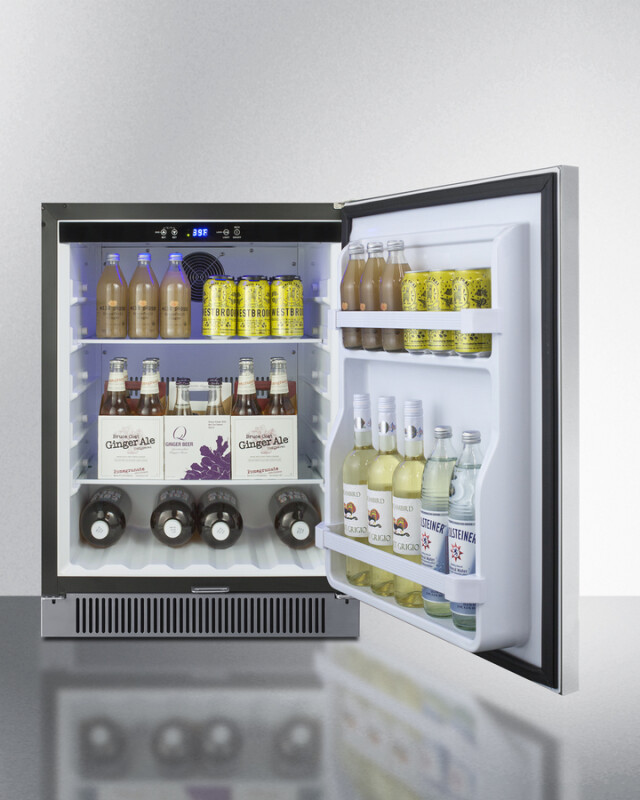24" Wide Built-In Outdoor All-Refrigerator SPR623OSCSS