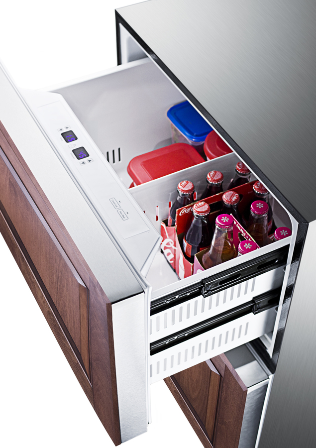 24" Wide Panel-Ready 2-Drawer Refrigerator-Freezer With Icemaker (Panel Not Included) SPRF2D5IMPNR