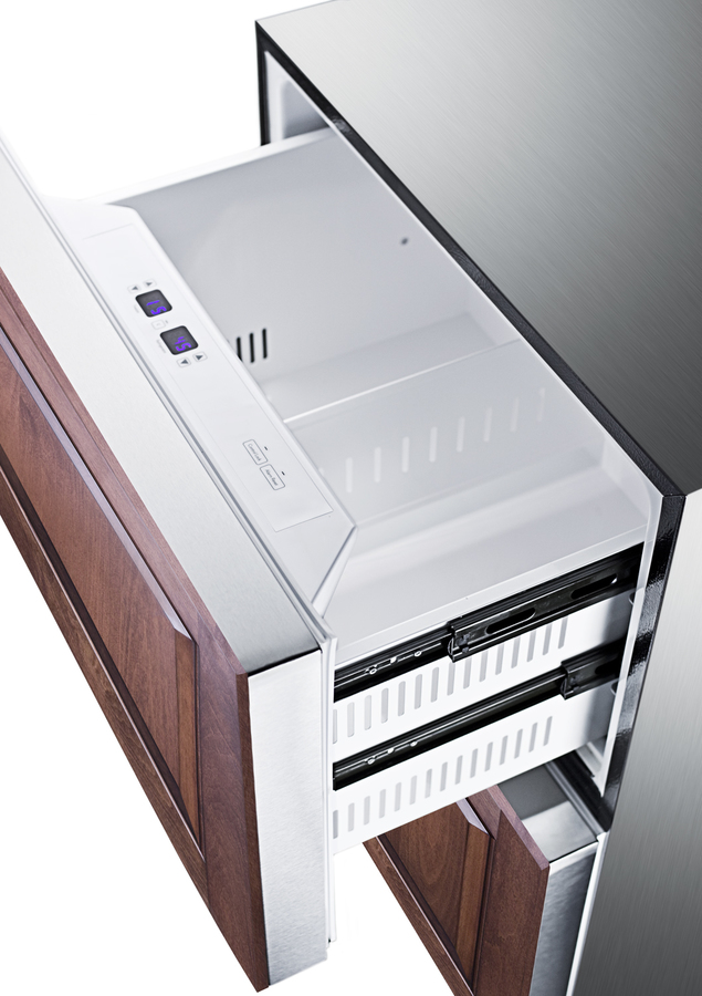24" Wide Panel-Ready 2-Drawer Refrigerator-Freezer With Icemaker (Panel Not Included) SPRF2D5IMPNR