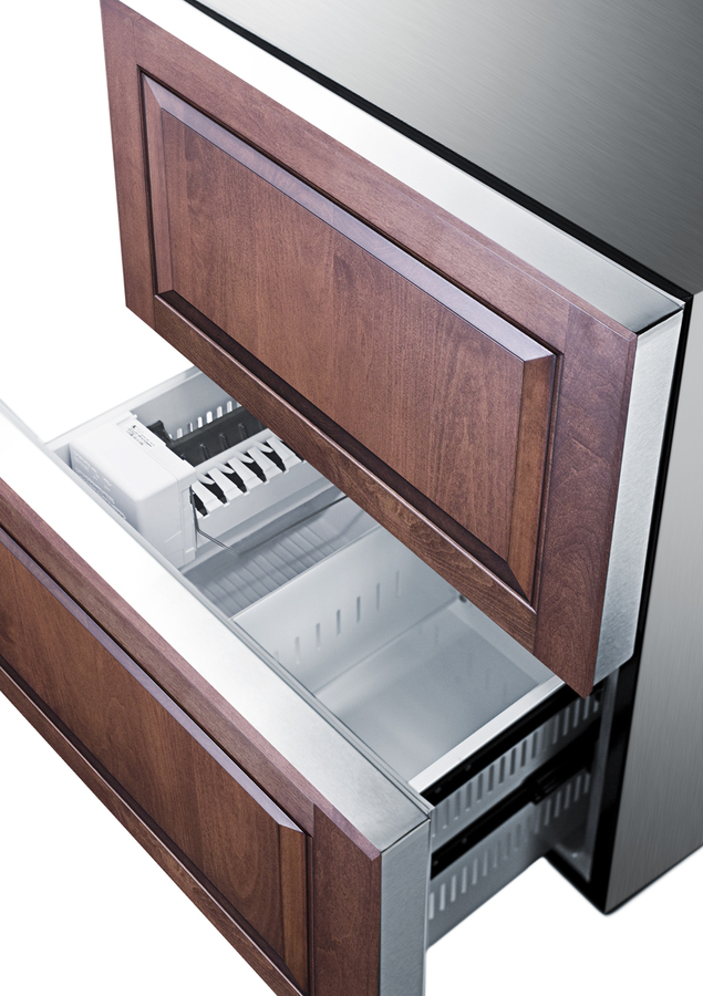24" Wide Panel-Ready 2-Drawer Refrigerator-Freezer With Icemaker (Panel Not Included) SPRF2D5IMPNR