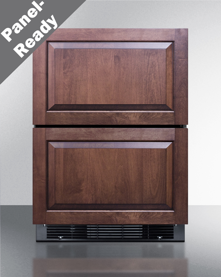 24" Wide Panel-Ready 2-Drawer Refrigerator-Freezer (Panel Not Included) SPRF2D5PNR