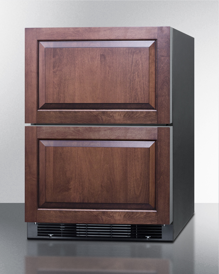 24" Wide Panel-Ready 2-Drawer Refrigerator-Freezer (Panel Not Included) SPRF2D5PNR