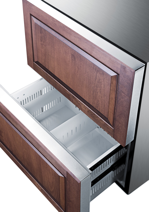 24" Wide Panel-Ready 2-Drawer Refrigerator-Freezer (Panel Not Included) SPRF2D5PNR