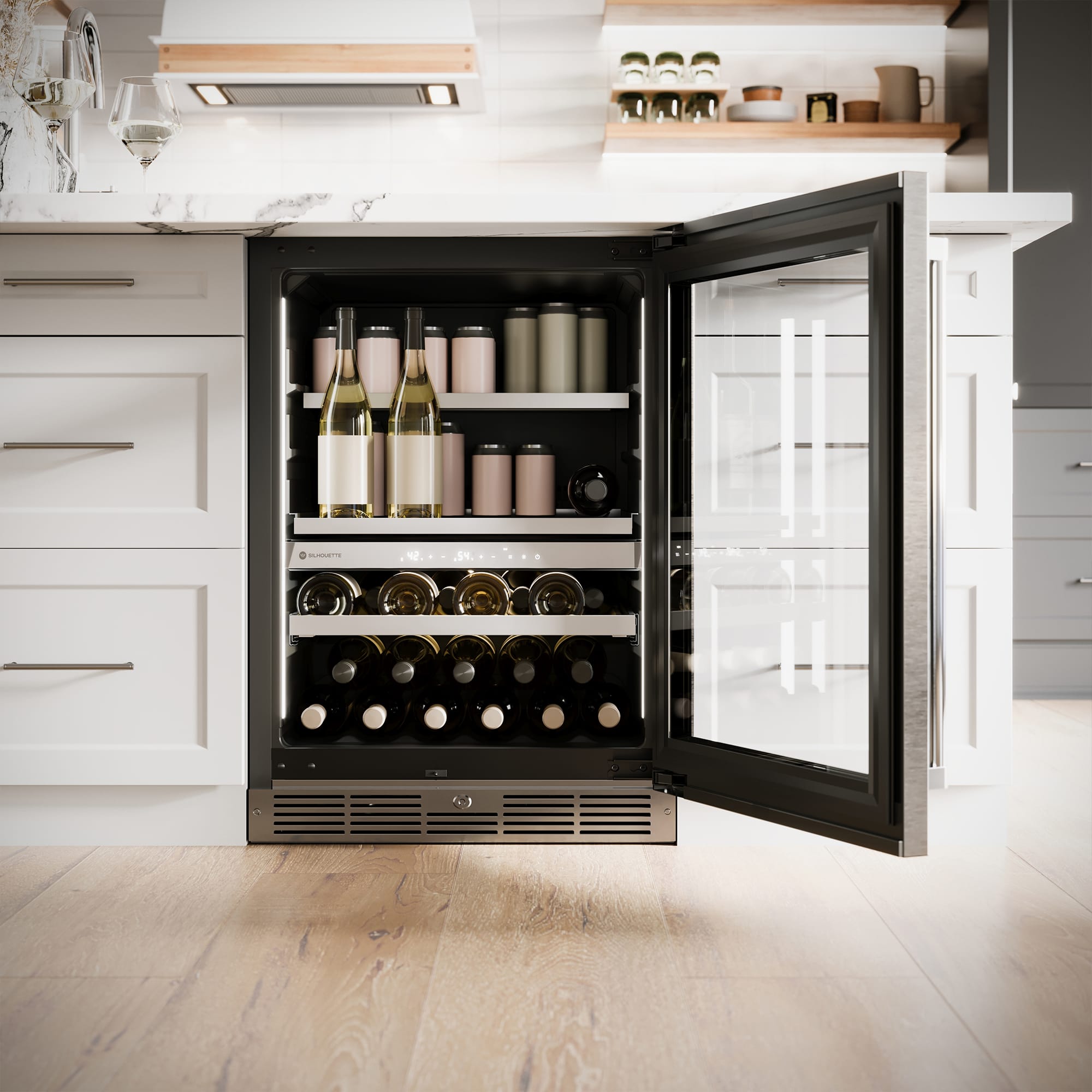 Pro Gen 3 24″ Built-in Wine And Beverage Center SPRWBC052D3SS