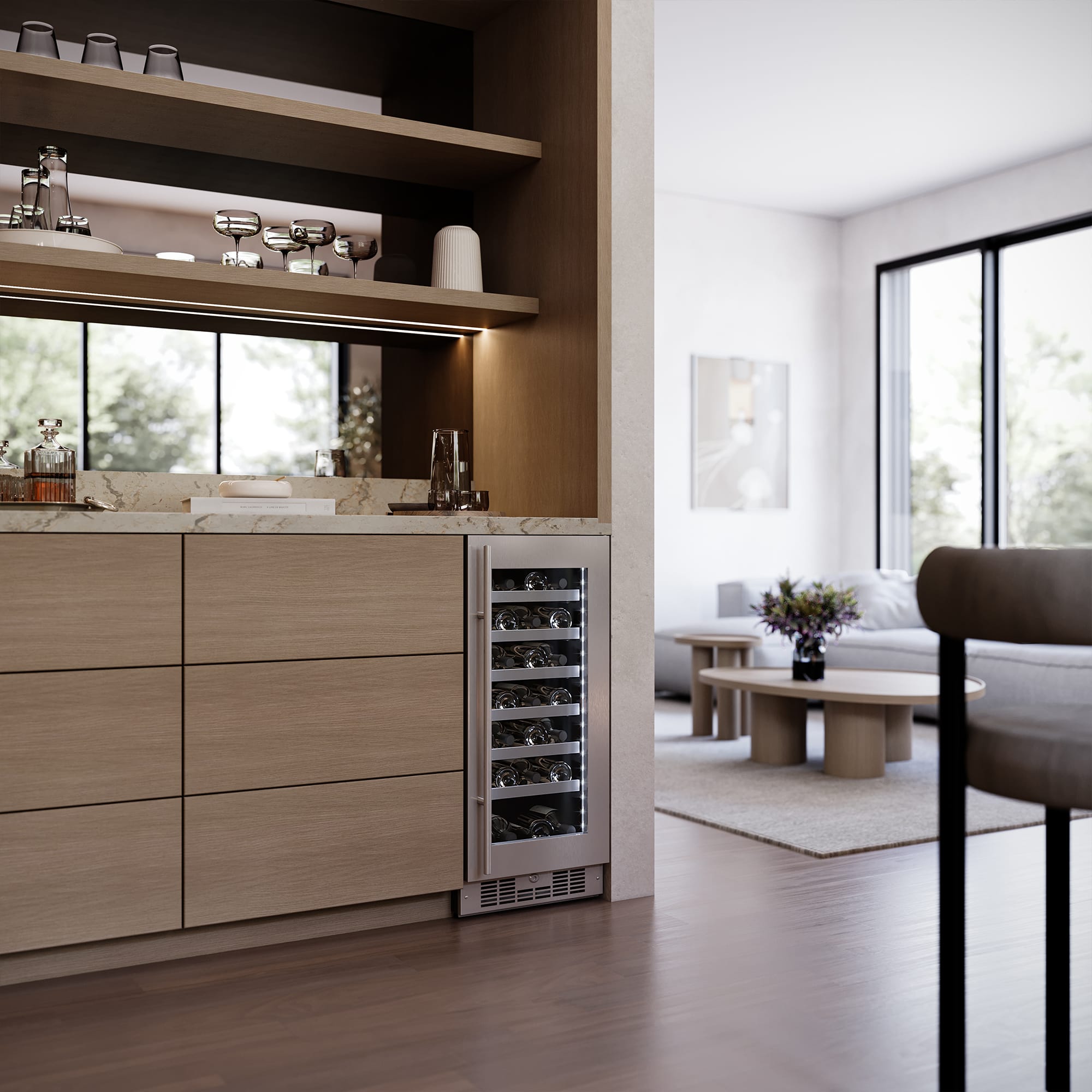 Pro 28 Bottle Built-in Wine Cellar SPRWC031D1SS