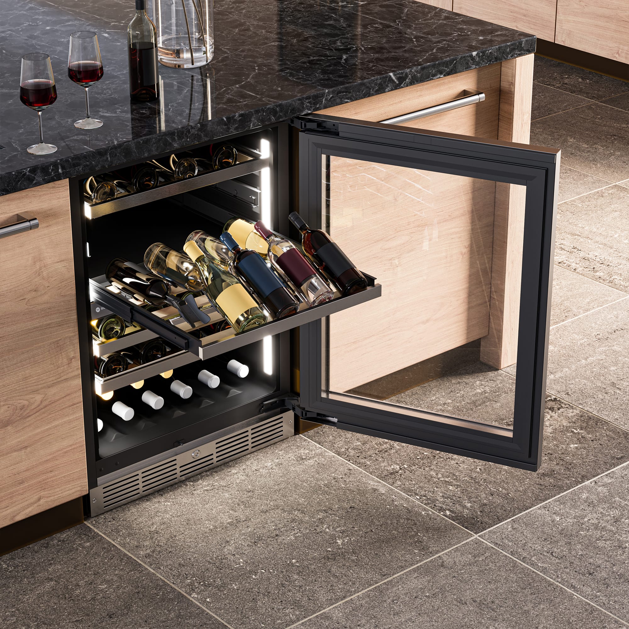 Pro Gen 3 24” Built-in Wine Cellar Panel-ready SPRWC052D3SSP