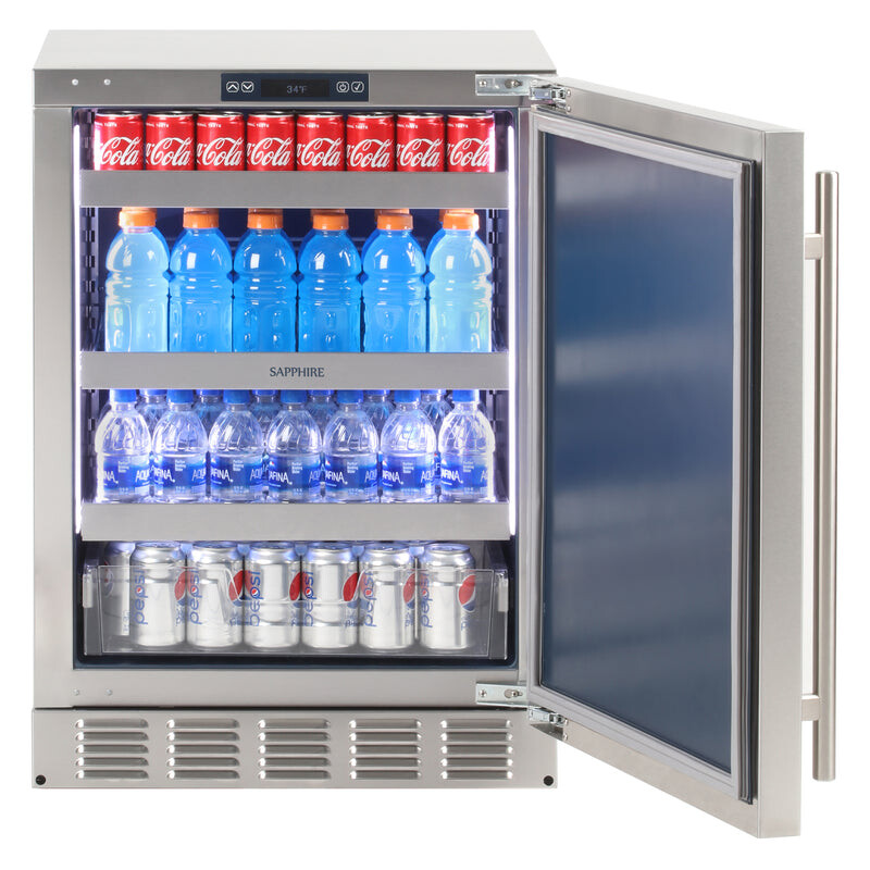 Outdoor Refrigerator | 24" Refrigerator with Factory Installed Lock SR24OD, product image 2 of 2