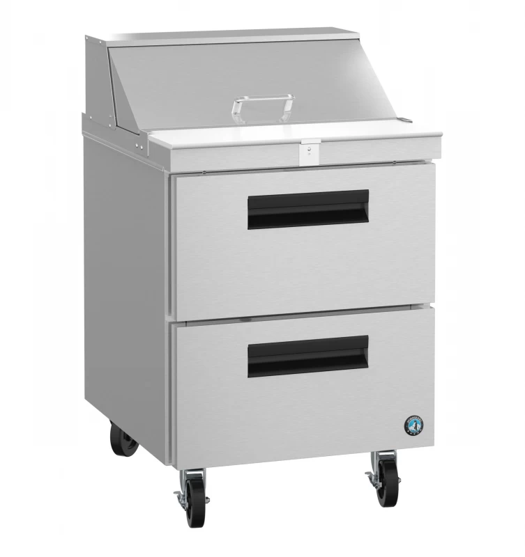 SR27B-8D2, Refrigerator, Single Section Sandwich Prep Table, Stainless DrawersTitle SR27B8D2
