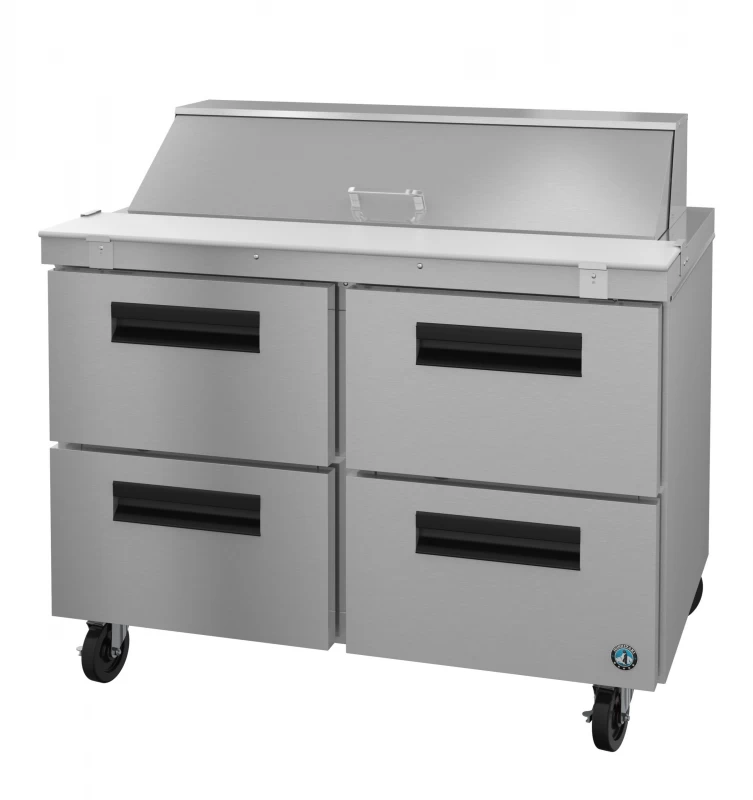 SR48B-12D4, Refrigerator, Two Section Sandwich Prep Table, Stainless DrawersTitle SR48B12D4